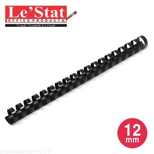 Picture of LE'STAT 12MM BINDING ELEMENTS BLACK 100'S